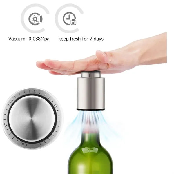 Stainless Steel Vacuum Wine Stoppers
