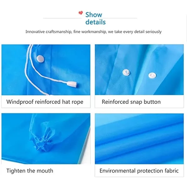 Men and Women Eva Raincoats, Non-Disposable Multifunctional