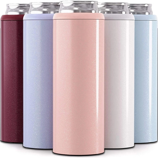 Can Cooler for Slim Beer & Hard Seltzer Stainless Steel 12oz