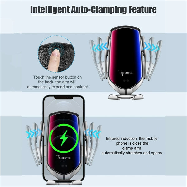10W Qi Fast Charging Wireless Car Charger