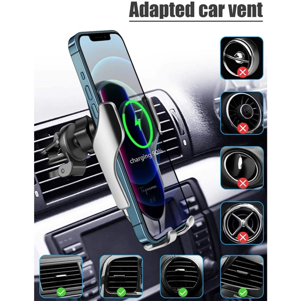 10W Qi Fast Charging Wireless Car Charger