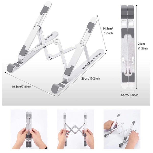 Adjustable Portable Aluminum Notebook Laptop Stand Bracket