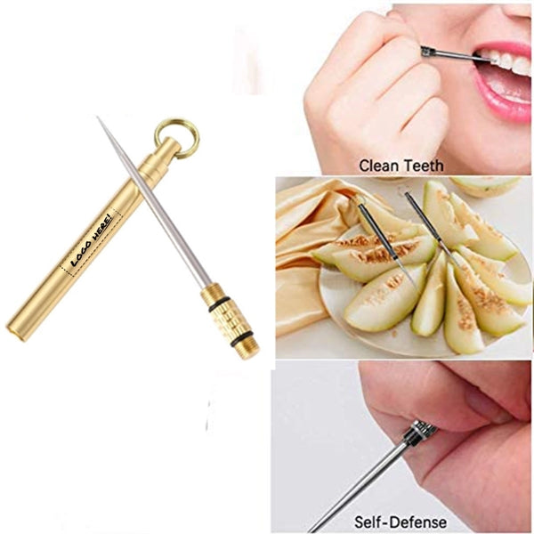 Stainless steel portable toothpicks