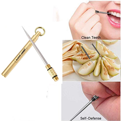 Stainless steel portable toothpicks