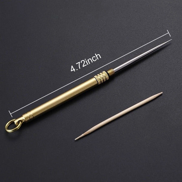 Stainless steel portable toothpicks