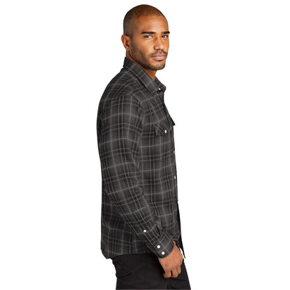 Port Authority Long Sleeve Ombre Plaid Shirt