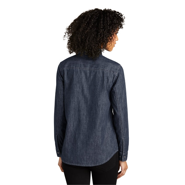 Port Authority Ladies Long Sleeve Perfect Denim Shirt 5.4 oz