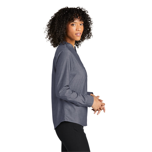 Port Authority Ladies Long Sleeve Chambray Easy Care Shirts