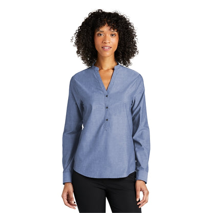 Port Authority Ladies Long Sleeve Chambray Easy Care Shirts