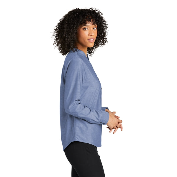 Port Authority Ladies Long Sleeve Chambray Easy Care Shirts