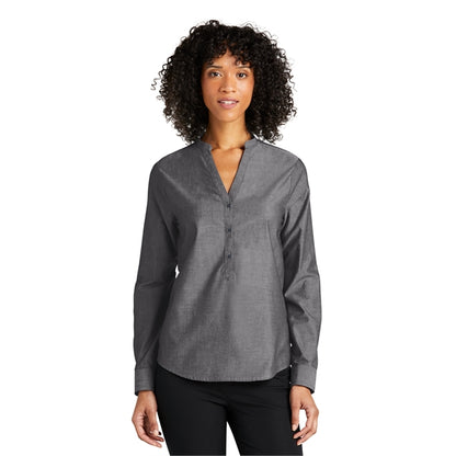 Port Authority Ladies Long Sleeve Chambray Easy Care Shirts