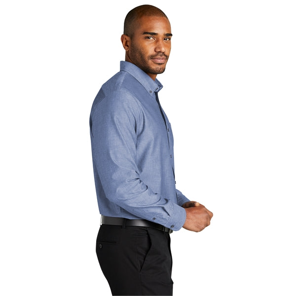 Port Authority Long Sleeve Chambray Easy Care Shirts 2.9 oz.