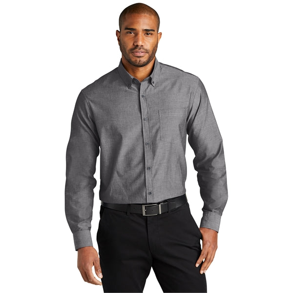 Port Authority Long Sleeve Chambray Easy Care Shirts 2.9 oz.