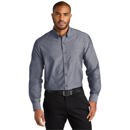 Port Authority Long Sleeve Chambray Easy Care Shirts 2.9 oz.