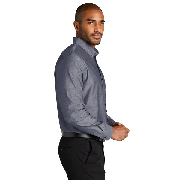 Port Authority Long Sleeve Chambray Easy Care Shirts 2.9 oz.