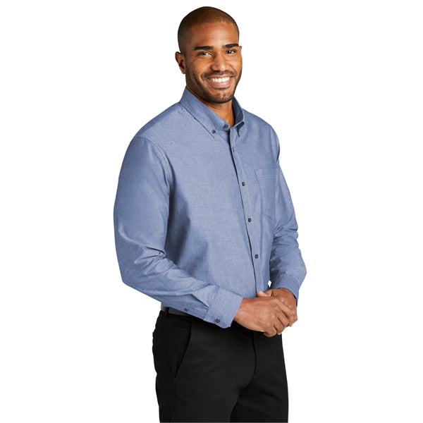 Port Authority Long Sleeve Chambray Easy Care Shirts 2.9 oz.