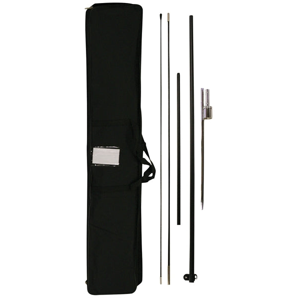 8' Single Reverse Portable Teardrop Banner w/ Hardware Set