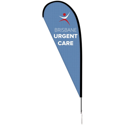 8' Double Sided Portable Teardrop Banner w/ Hardware Set