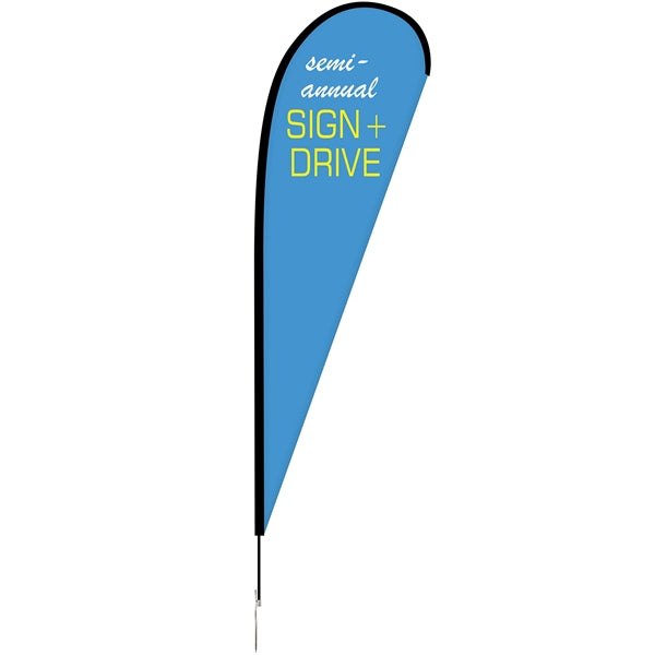 10' Double Sided Portable Teardrop Banner w/ Hardware Set