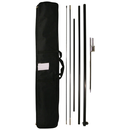 12' Single Reverse Portable Teardrop Banner w/ Hardware Set