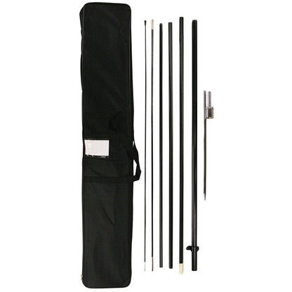 15' Single Reverse Portable Teardrop Banner w/ Hardware Set