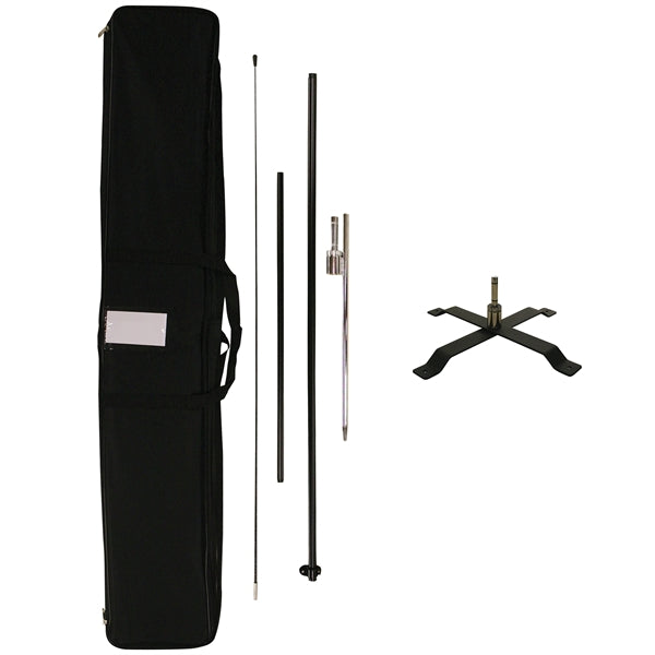 6' Portable Single Reverse Teardrop Kit with Cross Base