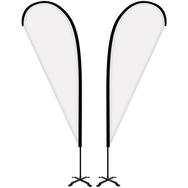 6' Portable Double Sided Teardrop Kit with Cross Base