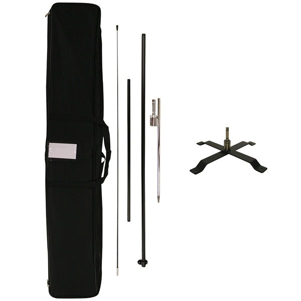 6' Portable Double Sided Teardrop Kit with Cross Base
