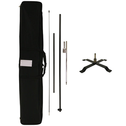 6' Portable Double Sided Teardrop Kit with Cross Base