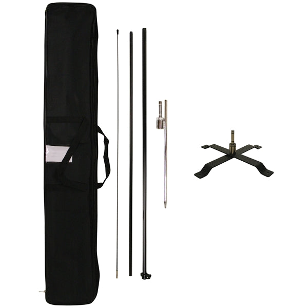 8' Portable Double Sided Teardrop Kit with Cross Base
