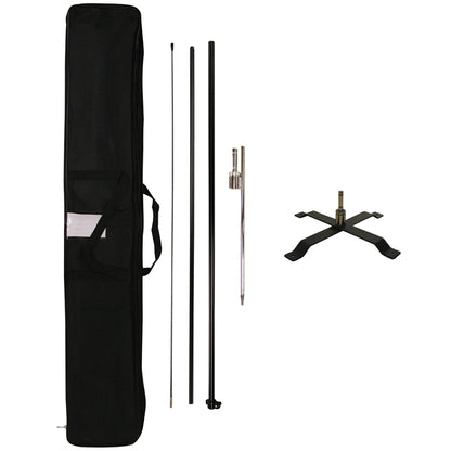 8' Portable Double Sided Teardrop Kit with Cross Base