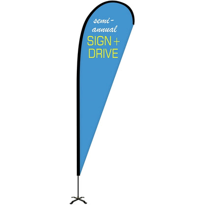 10' Portable Single Reverse Teardrop Kit with Cross Base