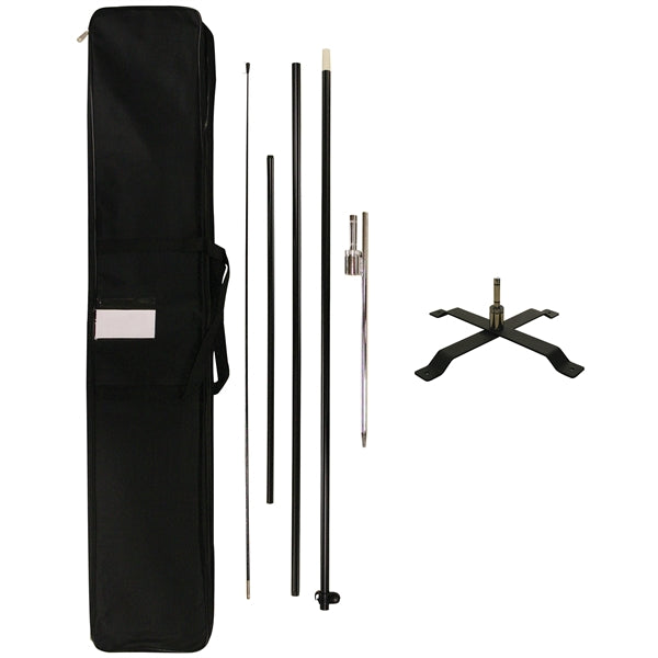 10' Portable Double Sided Teardrop Kit with Cross Base