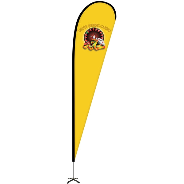 12' Portable Double Sided Teardrop Kit with Cross Base