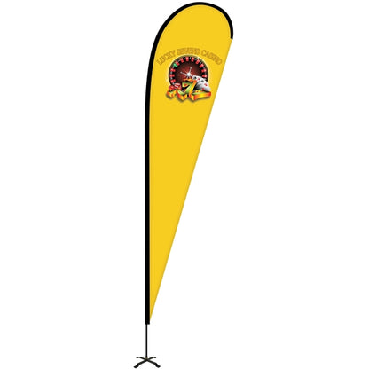 12' Portable Double Sided Teardrop Kit with Cross Base