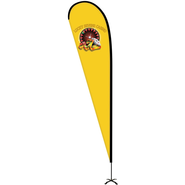 12' Portable Double Sided Teardrop Kit with Cross Base