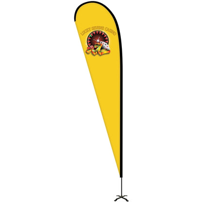 12' Portable Double Sided Teardrop Kit with Cross Base