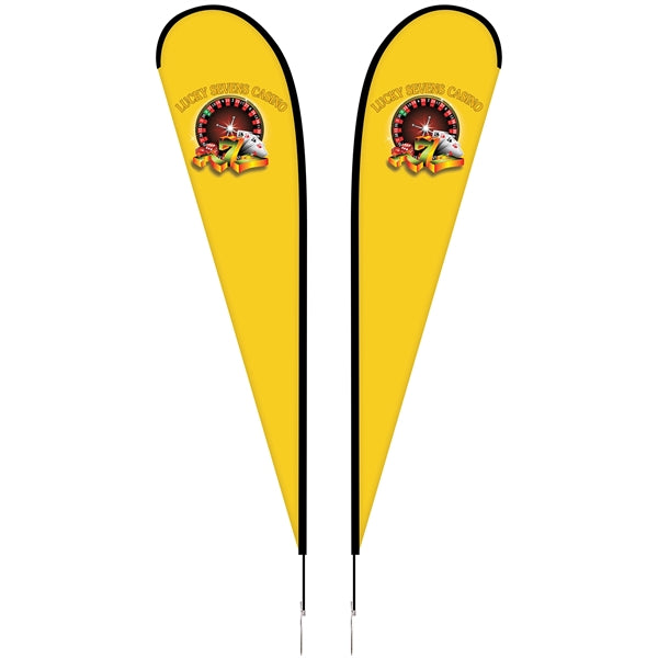 12' Portable Double Sided Teardrop Kit with Cross Base