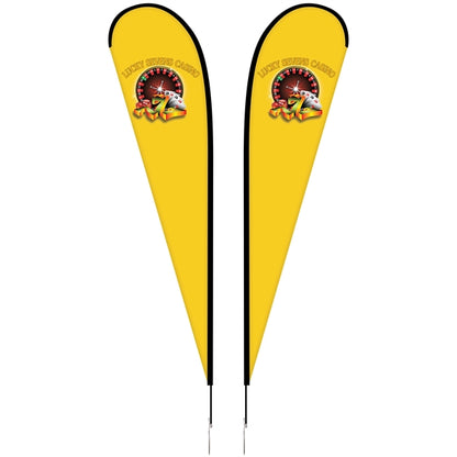12' Portable Double Sided Teardrop Kit with Cross Base