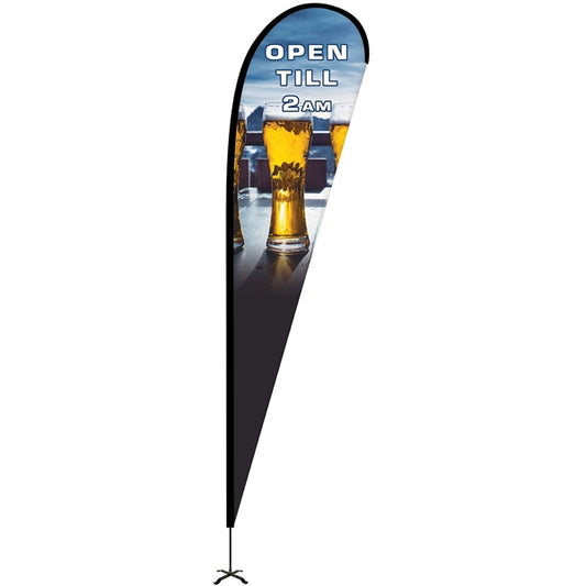 15' Portable Single Reverse Teardrop Kit with Cross Base