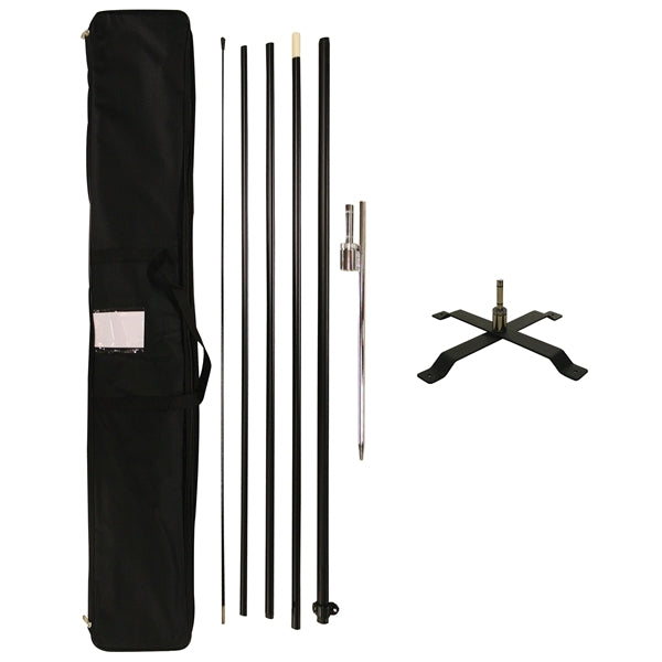 15' Portable Single Reverse Teardrop Kit with Cross Base