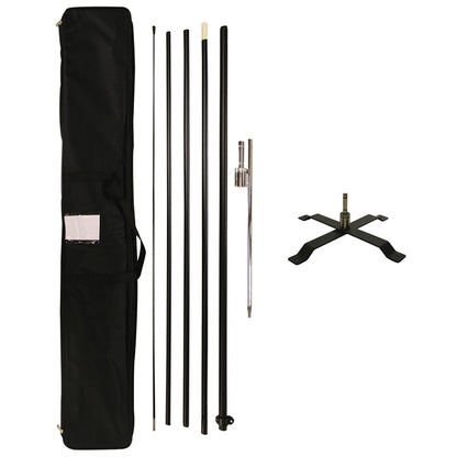15' Portable Single Reverse Teardrop Kit with Cross Base