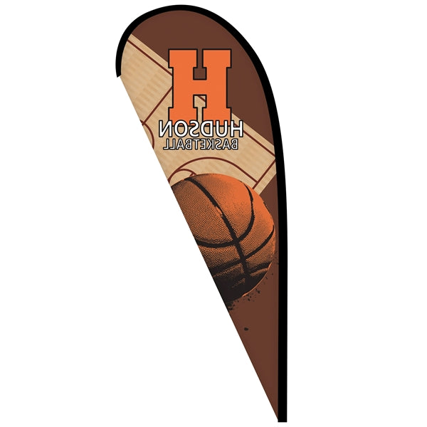 6' Digitally Printed Single Reverse Teardrop Banner