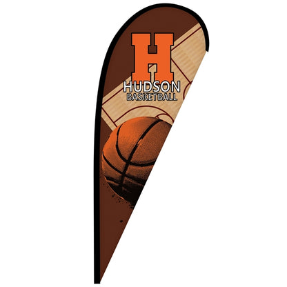 6' Double Sided Custom Portable Teardrop Banners