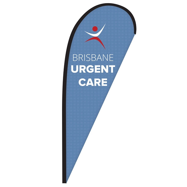 8' Double Sided Custom Portable Teardrop Banners