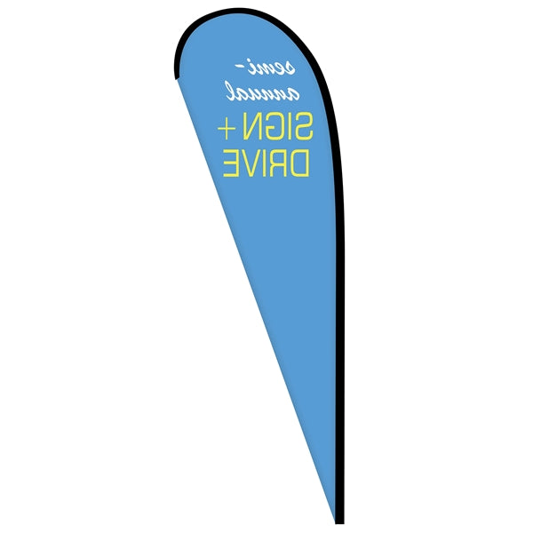 10' Digitally Printed Single Reverse Teardrop Banner