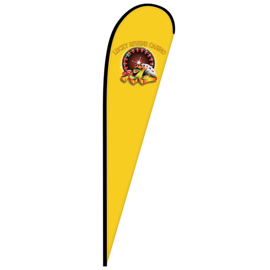 12' Digitally Printed Single Reverse Teardrop Banner