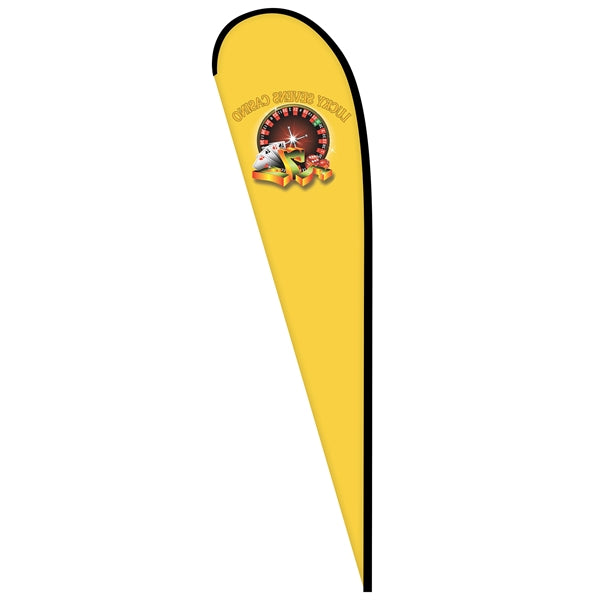 12' Digitally Printed Single Reverse Teardrop Banner