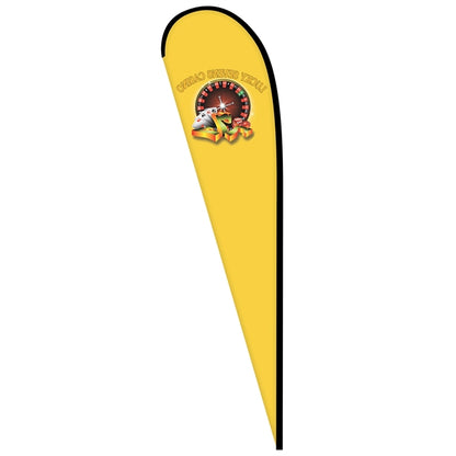 12' Digitally Printed Single Reverse Teardrop Banner