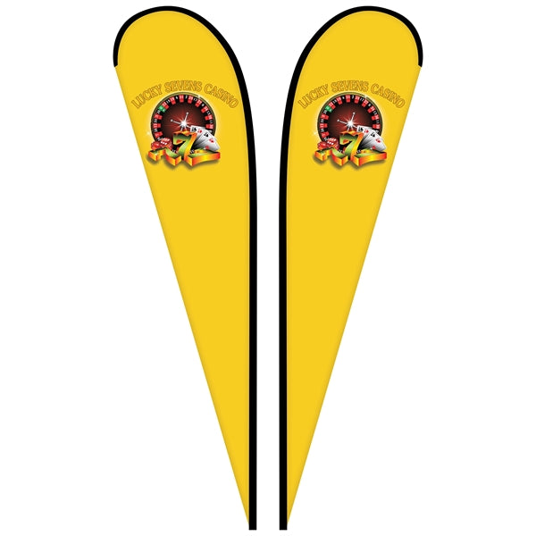 12' Double Sided Custom Portable Teardrop Banners